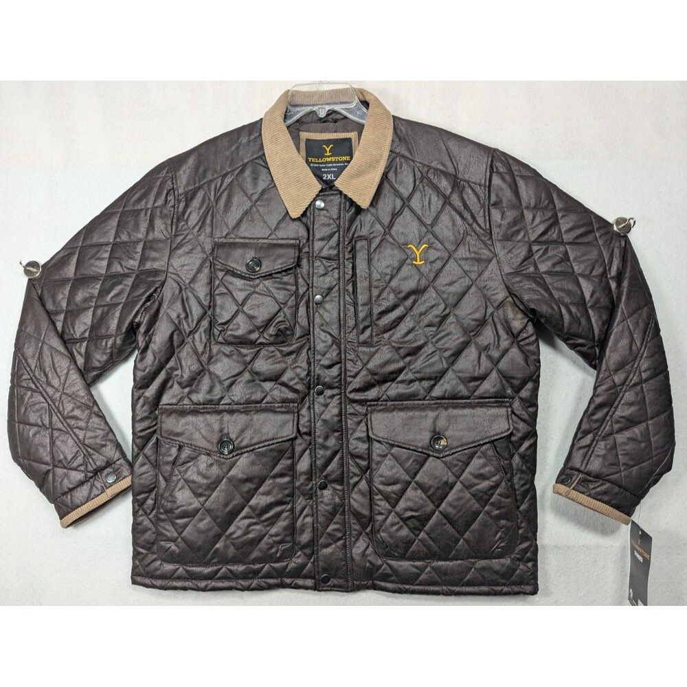 Yellowstone - Dutton Ranch - Button Up Puffer Jacket - Size 2XL